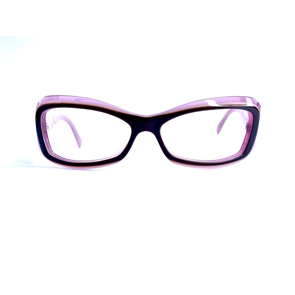 Vtg Versace Pink Brown Wrap Glasses w Rhinestones Italy MOD 4068B 65 16 125